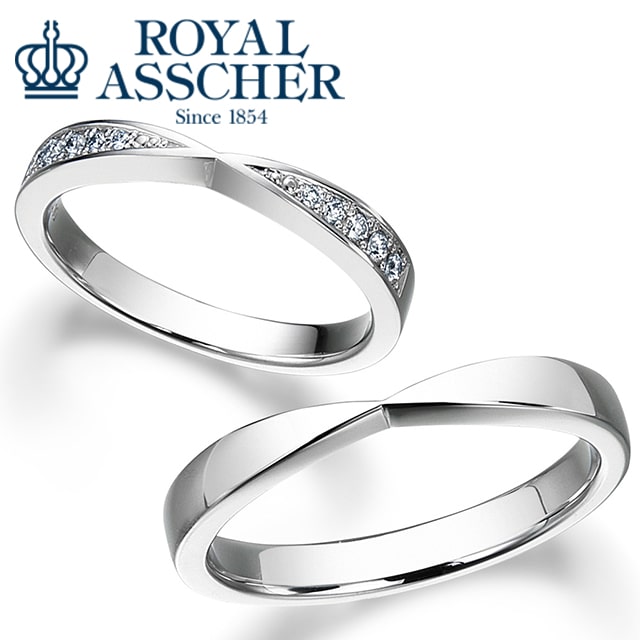 ROYAL ASSCHER ロイヤルアッシャー】WRA055/WRB065｜婚約指輪・結婚